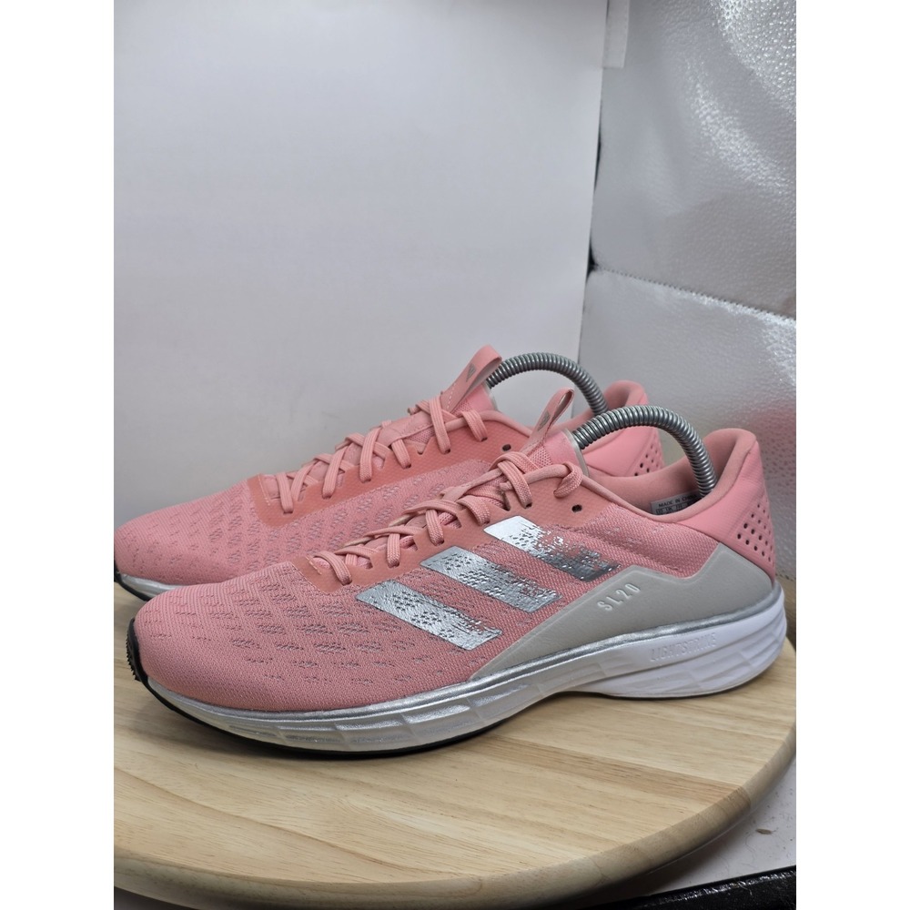 Womens Size 10 - Adidas SL20 Running Athletic Sneakers Lace Lightstrike Pink